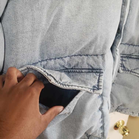 Mens Levi Puffer Jacket Size XL - Picture 4 of 8